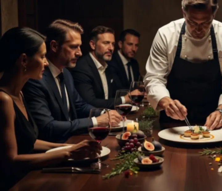 Szezonális, fine dining kóstolómenü elegáns tálalásban.